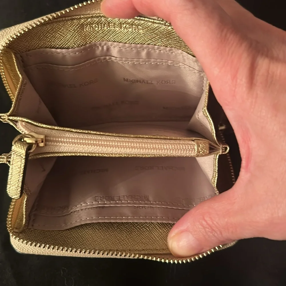 Michael Kors Metallic Gold Wallet - Picture 6 of 6